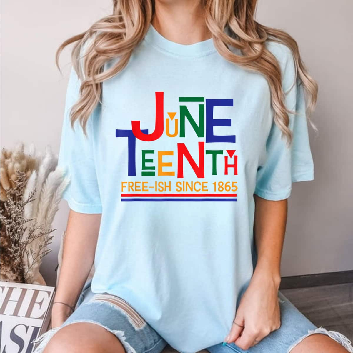 Strong Women Juneteenth Celebration Free-ish Since 1865 Retro T-Shirt