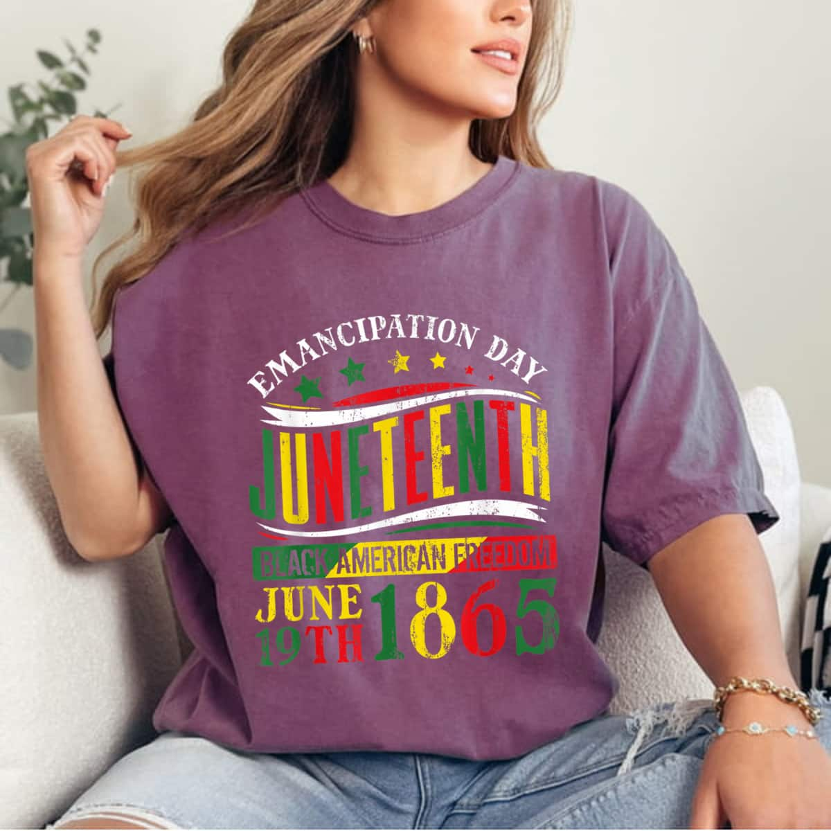 Strong Women Juneteenth Black History Celebrating Black Freedom T-Shirt