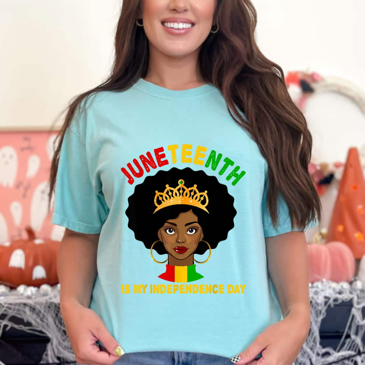 Strong Women Black Girl Black Queen Juneteenth Is My Independence Day T-Shirt