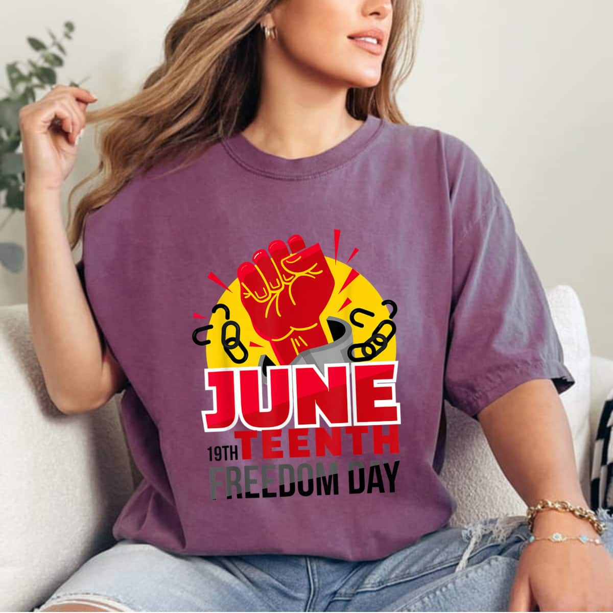 Strong Women June 19 Teenth Freedom Day Juneteenth T-Shirt