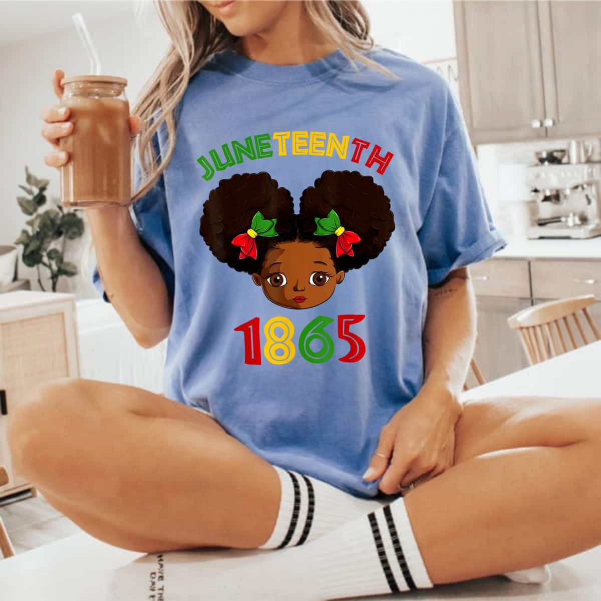 Strong Women Toddler Juneteenth Outfit Girl, June 19th 1865 Kids Girls T-Shirt