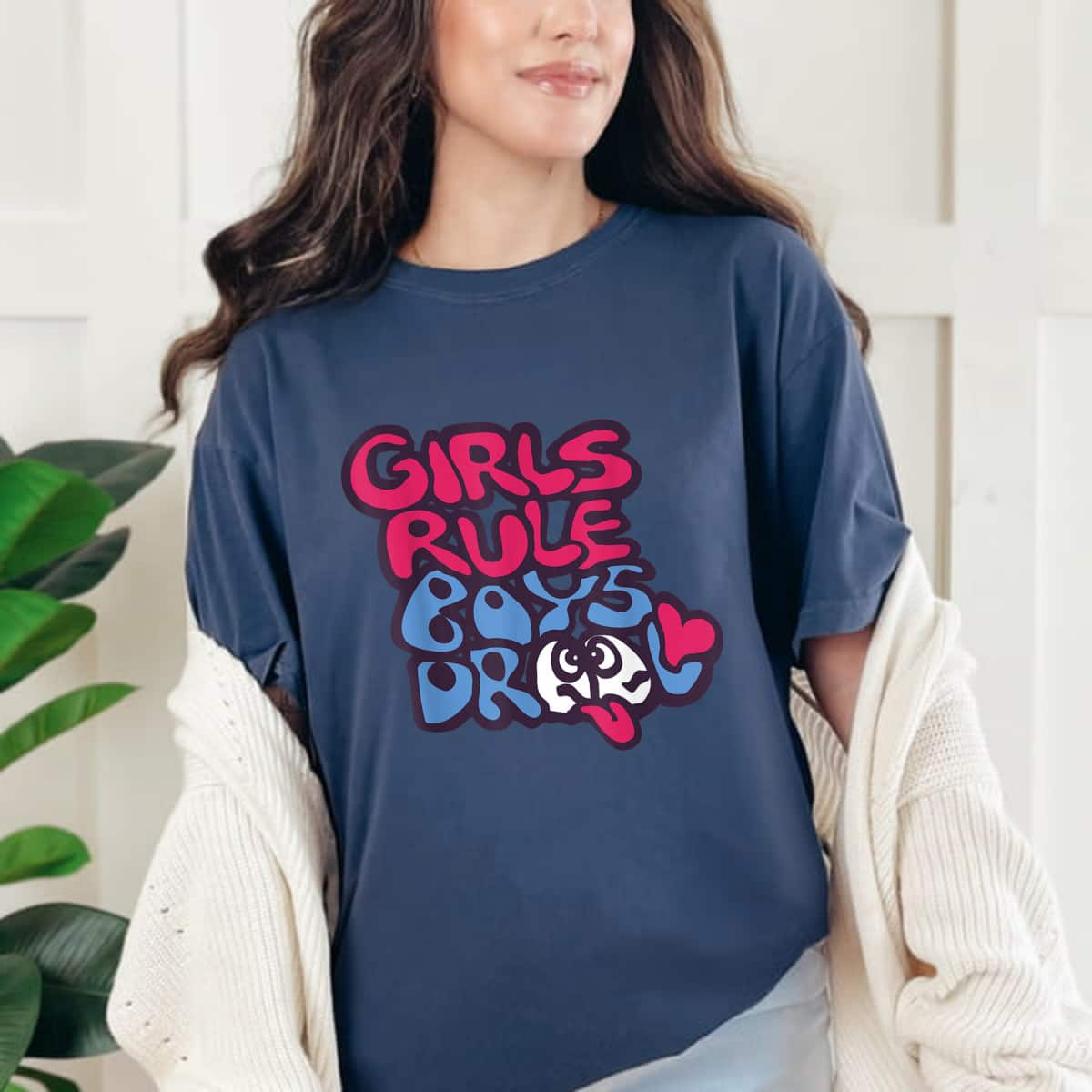 Girl Power Girls Rule Boys Drool Cute T T-Shirt