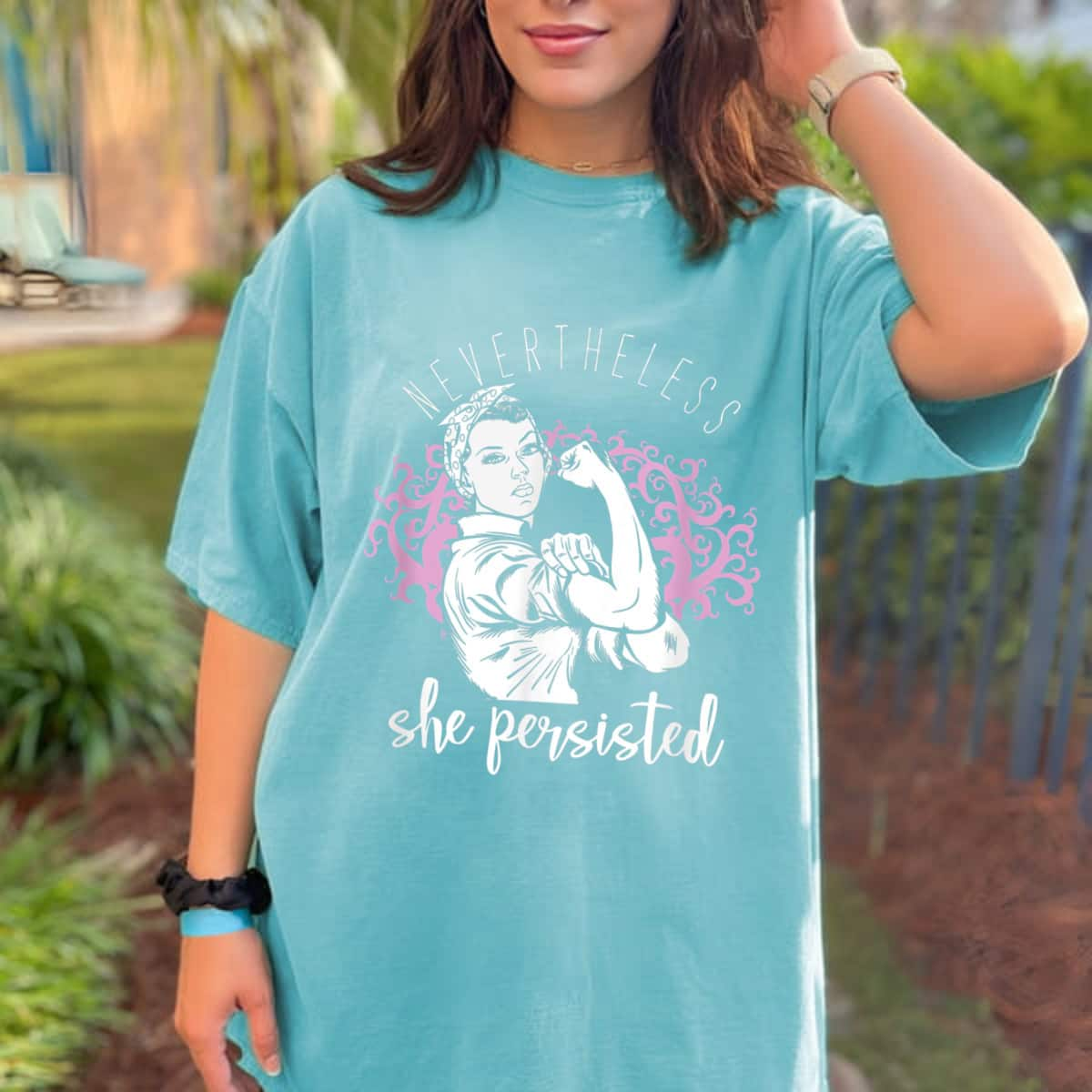 Women Empowerment Girl Power Nevertheless She Persisted T-Shirt