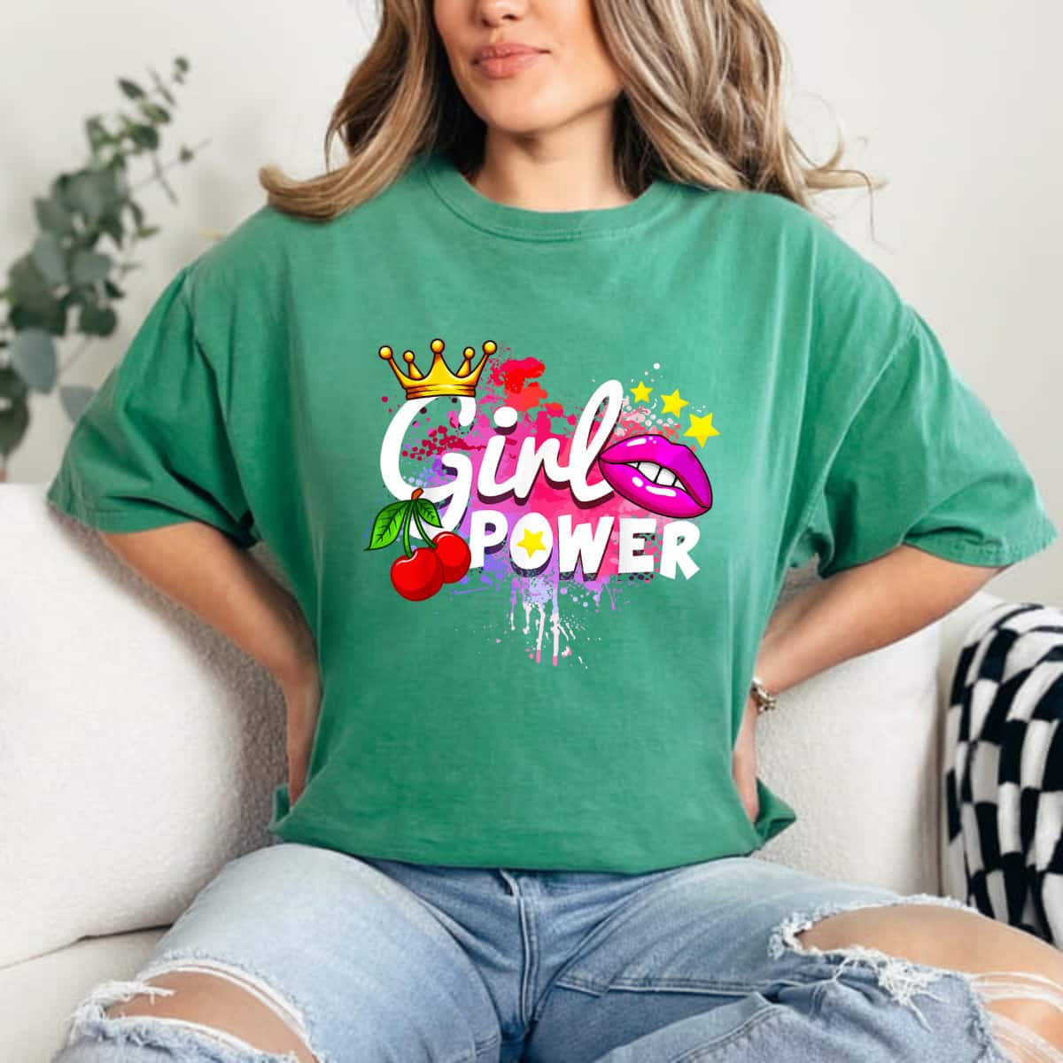 Girl Power Queen Color T-Shirt