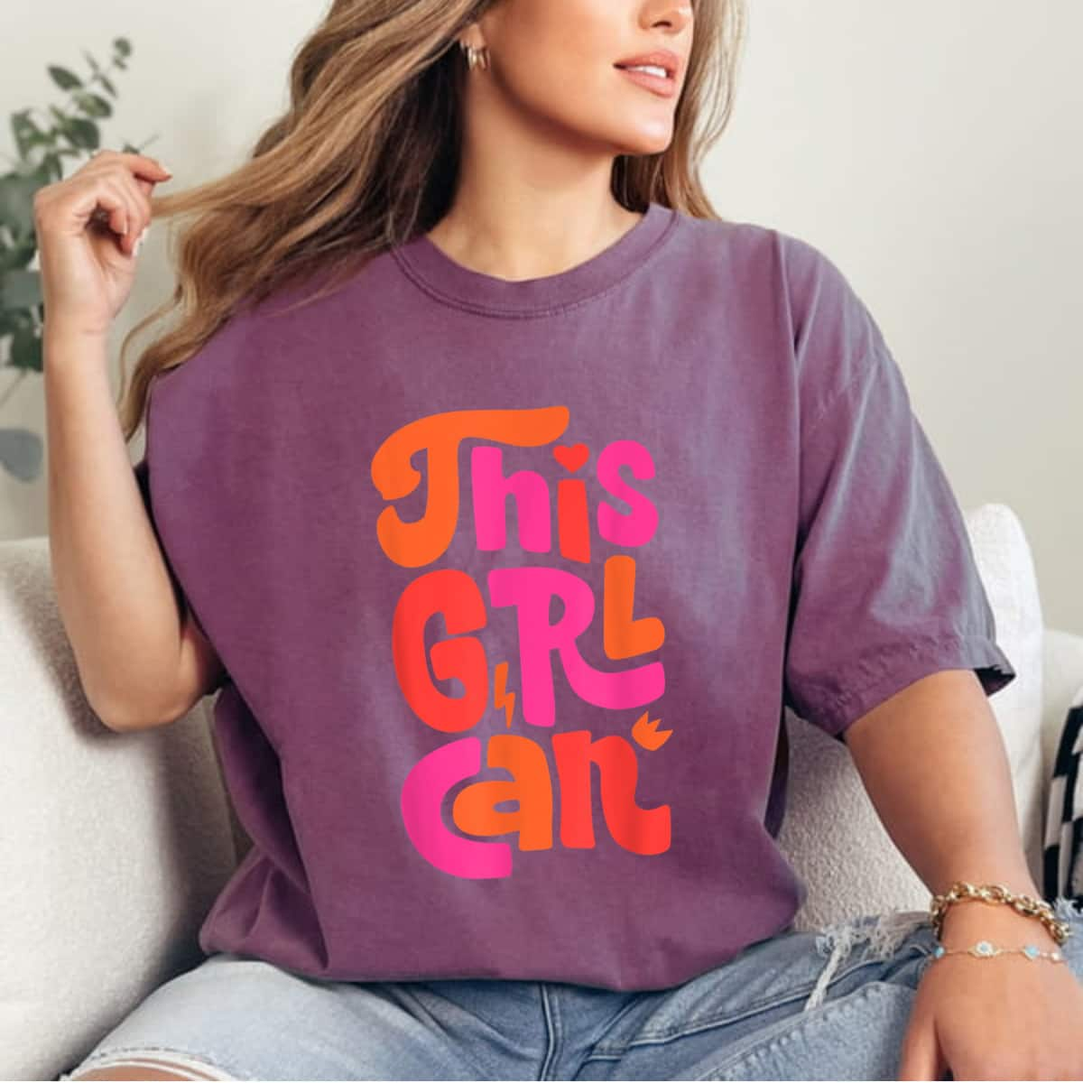 This GRL Can, Girl Power Female Empowerment T-Shirt