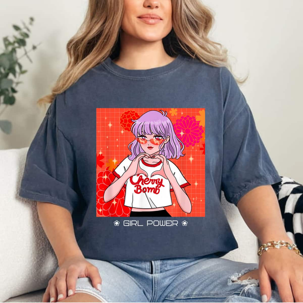 Aesthetic Girl Power Egirl Feminist Anime Indie Harajuku Alt T-Shirt