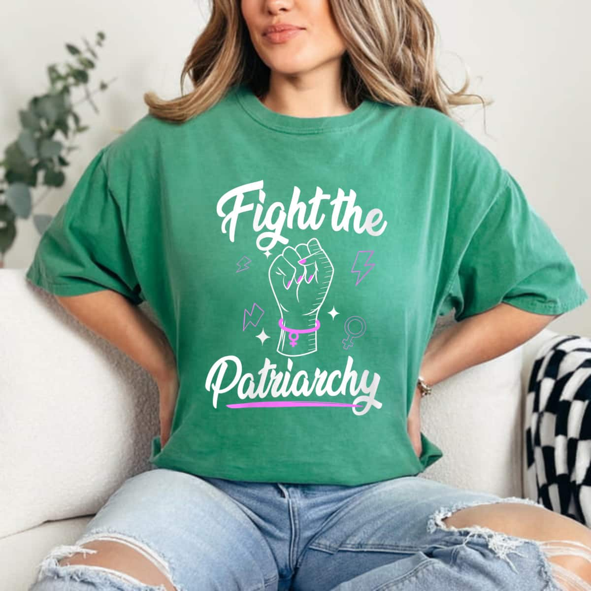 Womens Feminist Girl Power Fight The Patriarchy Gender Equality T-Shirt