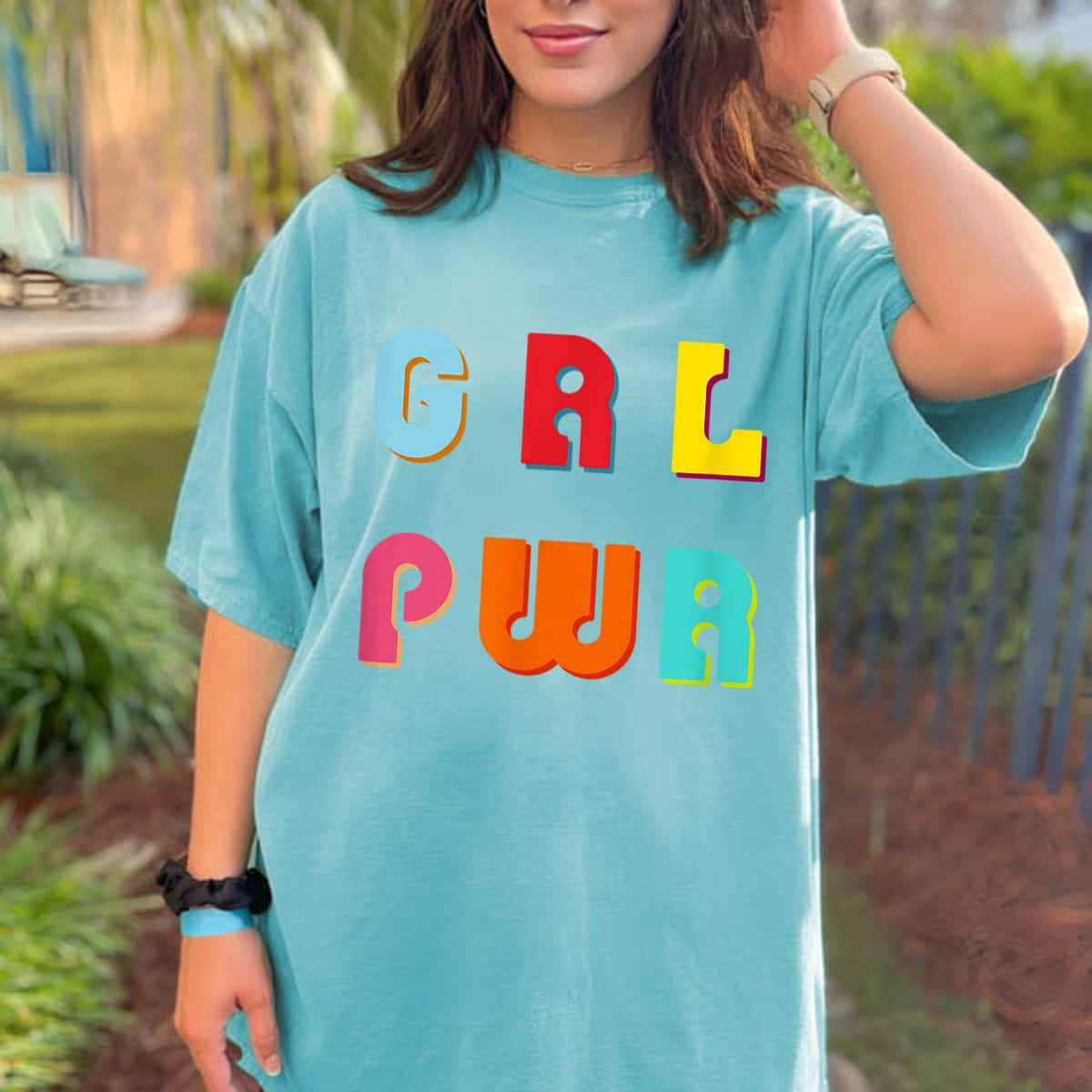 GRL PWR - Funny Girl Power Woman Rights Quote T-Shirt