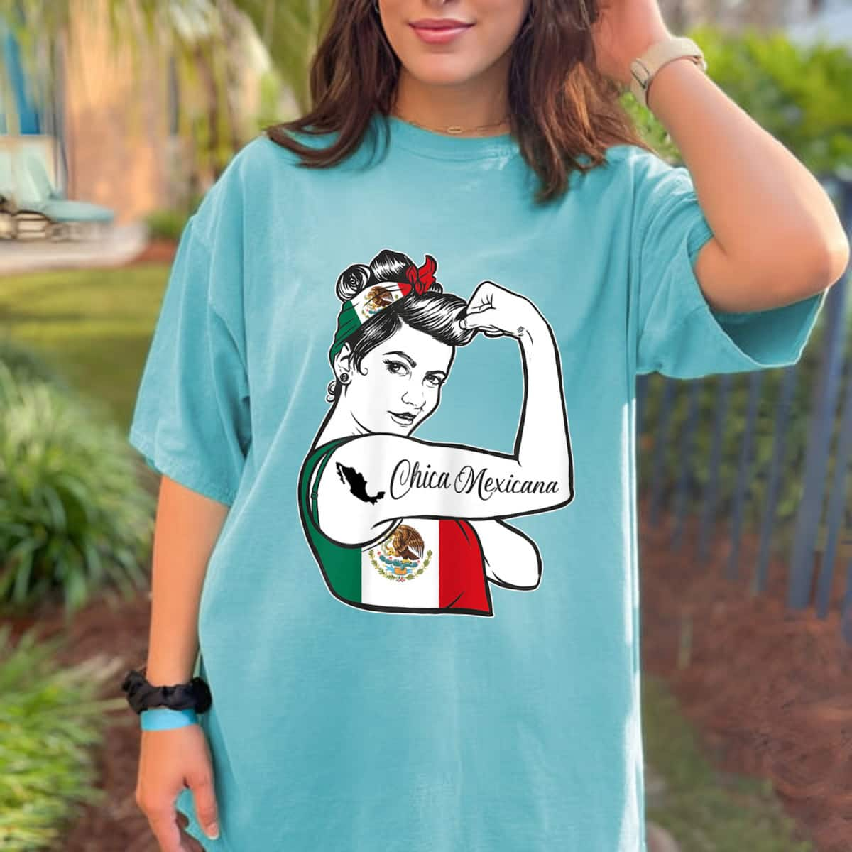 Mexican Pride - Rosie The Riveter - Mexico Patriotic T-Shirt