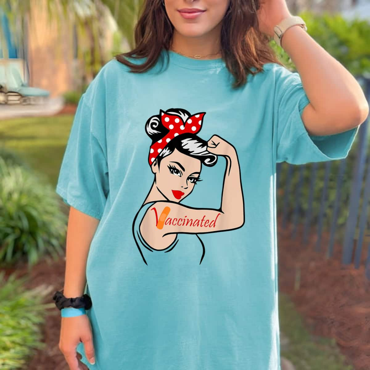 Vaccinated Rosie The Riveter T-Shirt