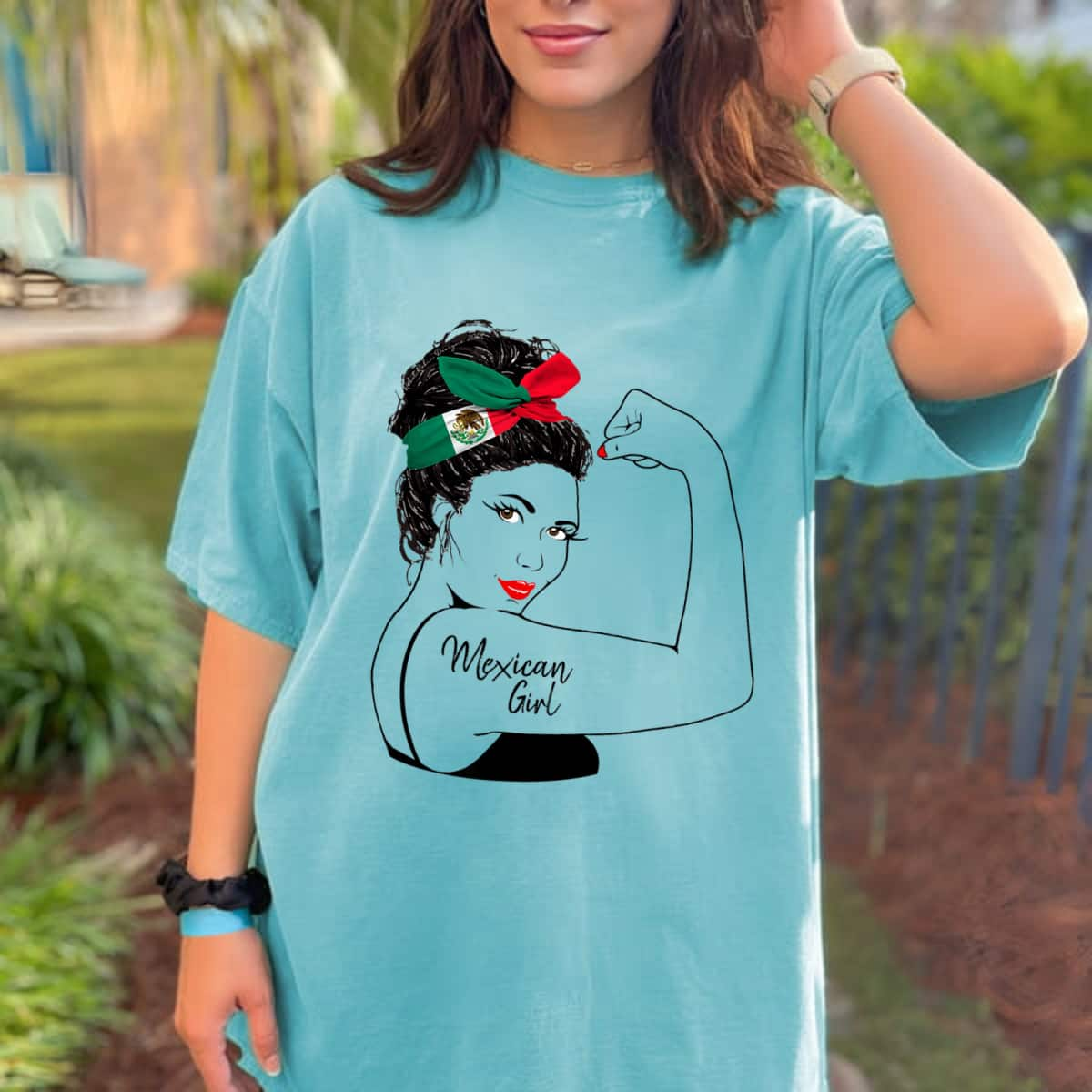 Mexican Girl Unbreakable Rosie The Riveter T-Shirt