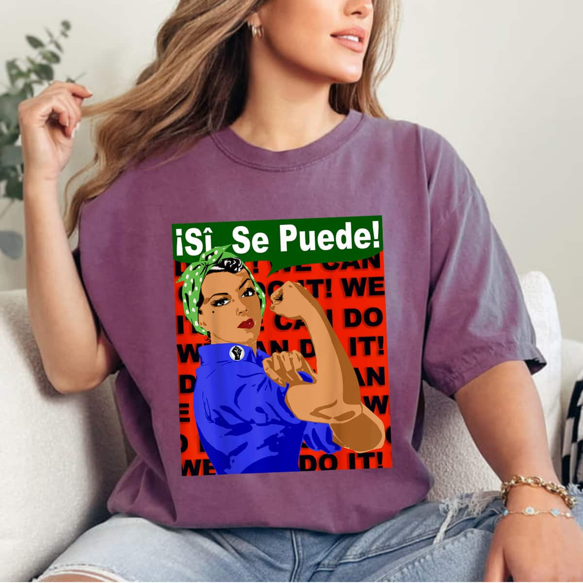 Si Se Puede, Latina Girl Power Rosie The Riveter T-Shirt