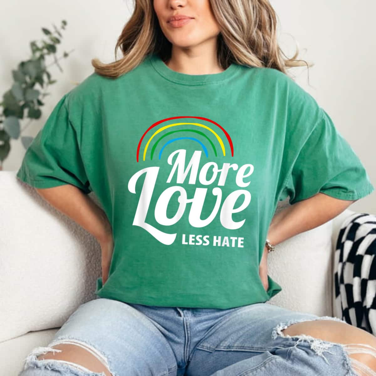 More Love Less Hate LGBT Pride Equality Awareness T-Shirt