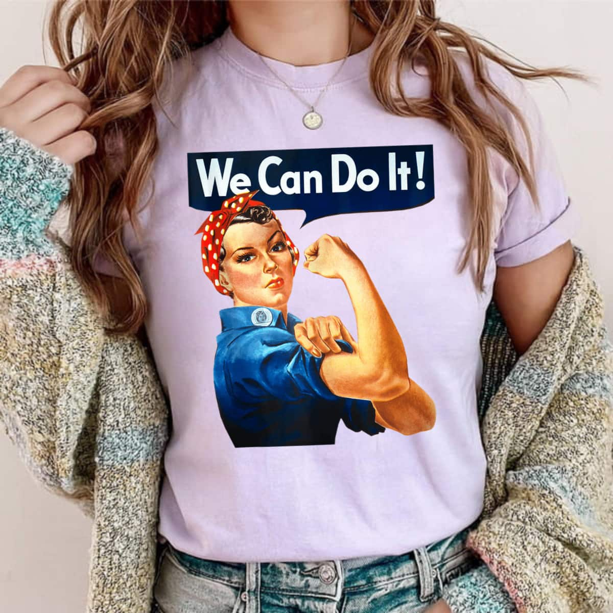 WE CAN DO IT Rosie The Riveter Vintage Feminist Icon Gift T-Shirt