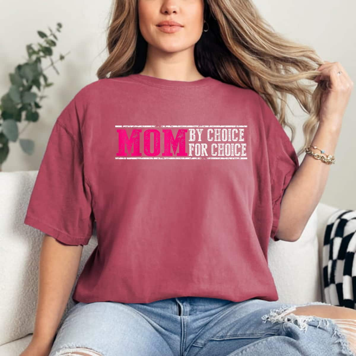 Mom By Choice For Choice Pro Choice Feminist Rights T-Shirt