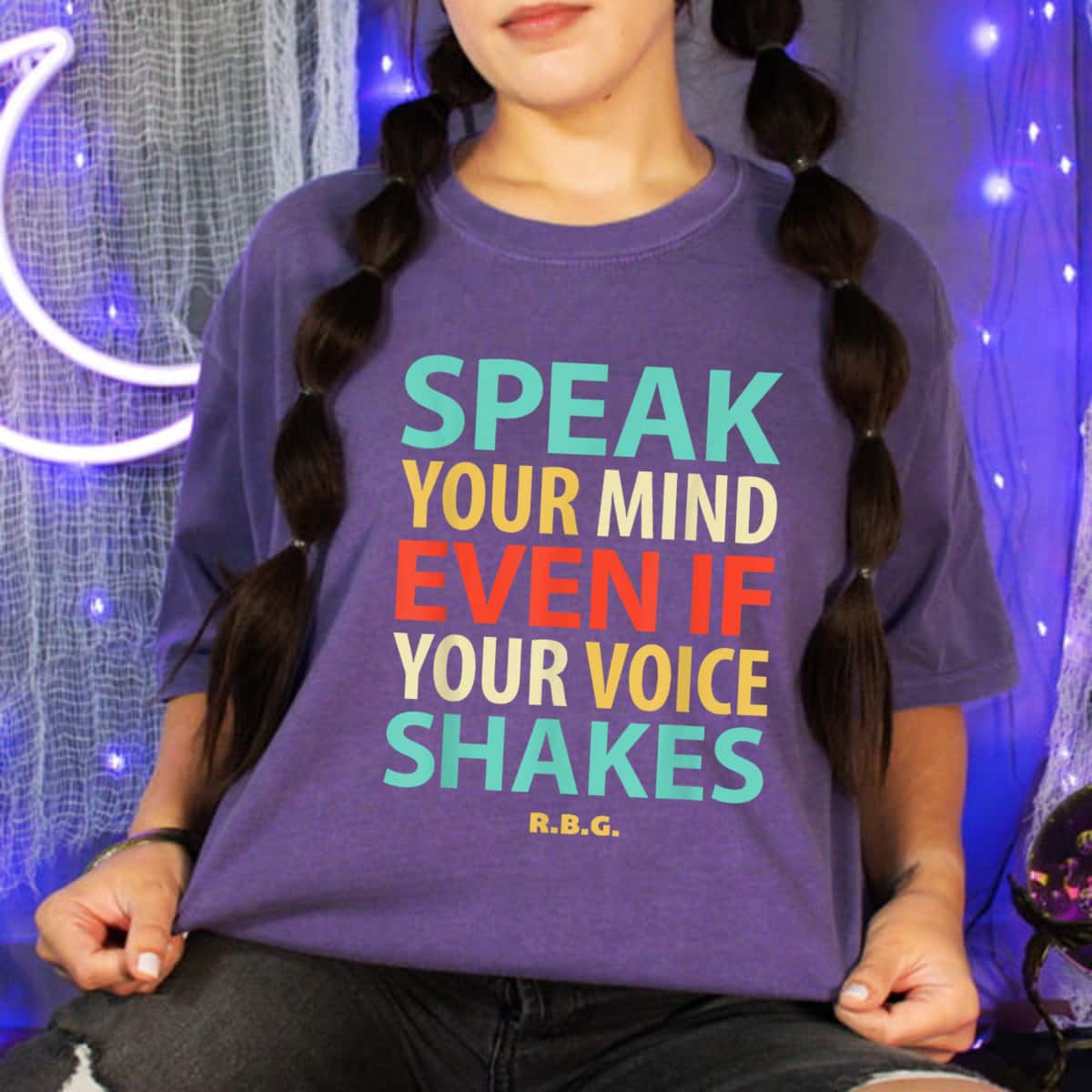RBG Feminist Speak Your Mind Even If Your Voice ShakesRuth B T-Shirt