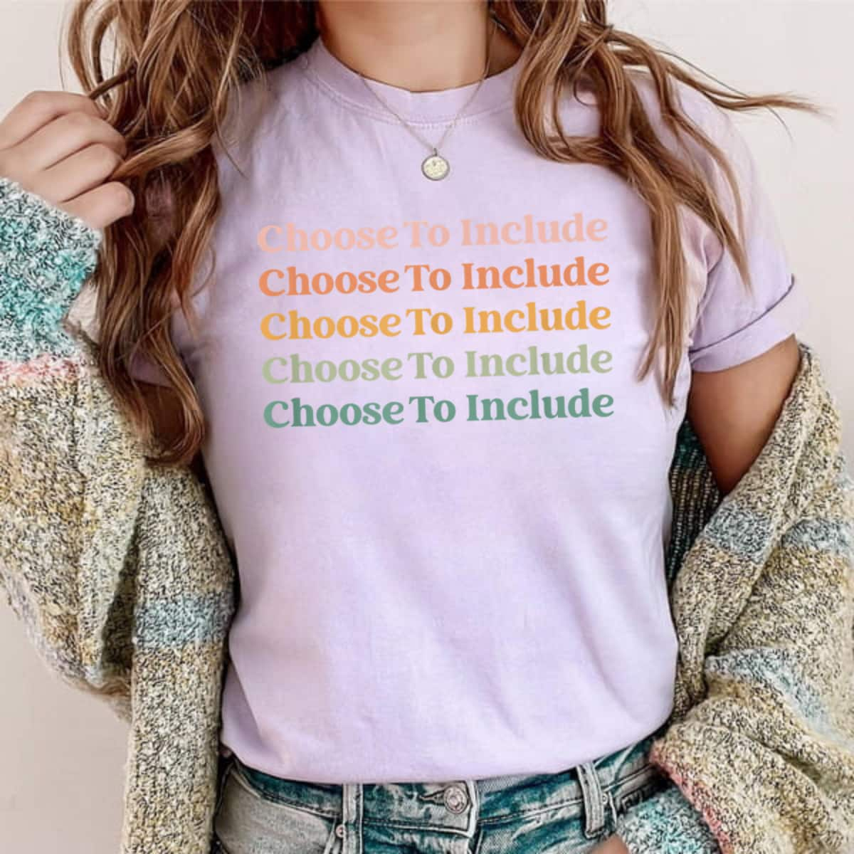 Choose To Include Special Education Teacher Autism Awareness T-Shirt