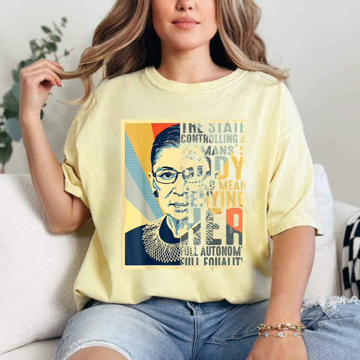 Feminist Ruth Bader Ginsburg Pro Choice My Body My Choice T-Shirt