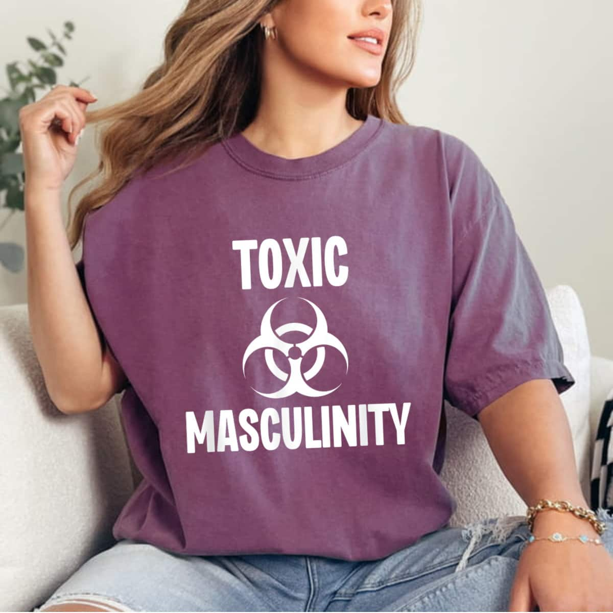 Toxic Masculinity Funny Feminist Feminism Support Joke T-Shirt