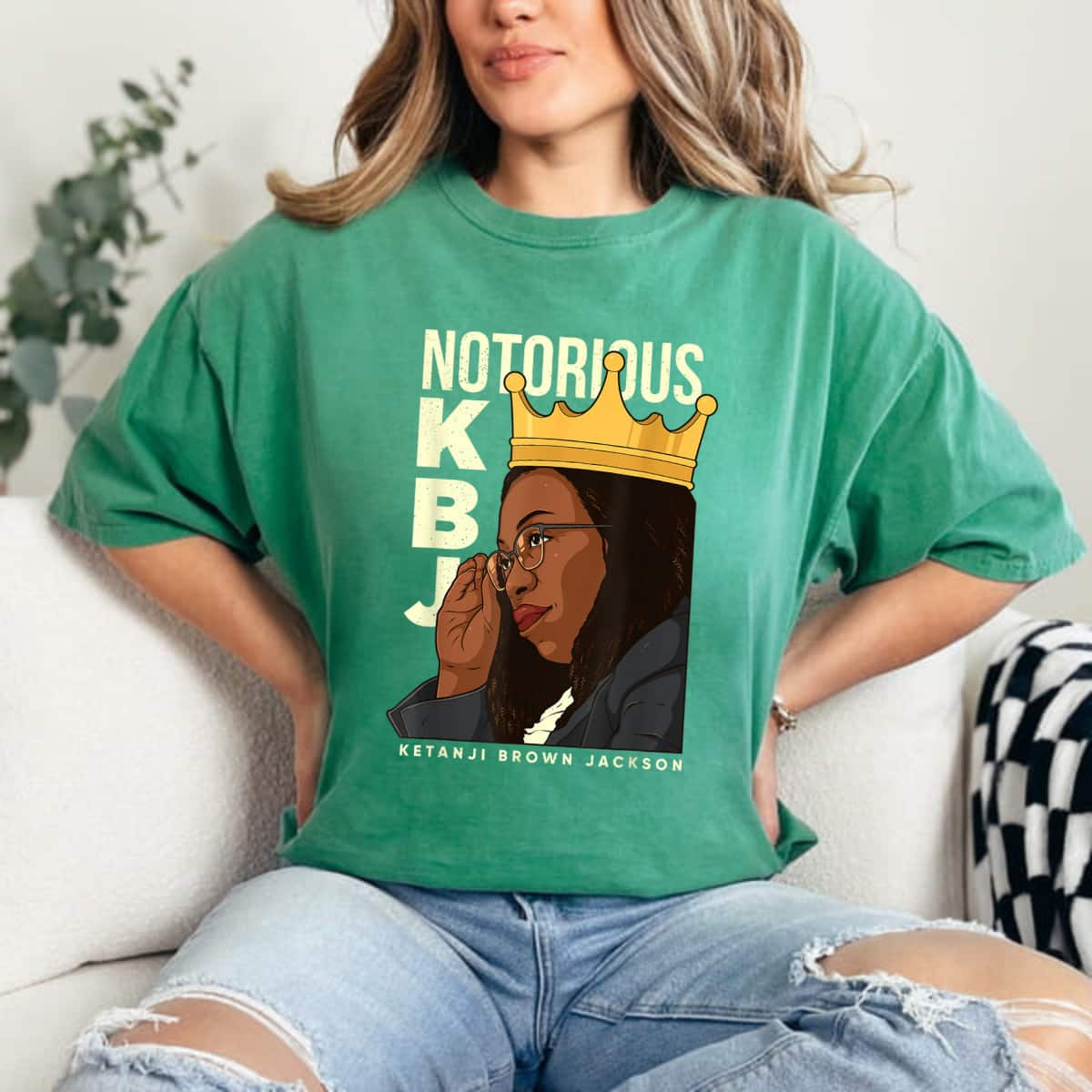 Notorious KBJ Costume Ketanji Brown Jackson Liberal Feminist T-Shirt