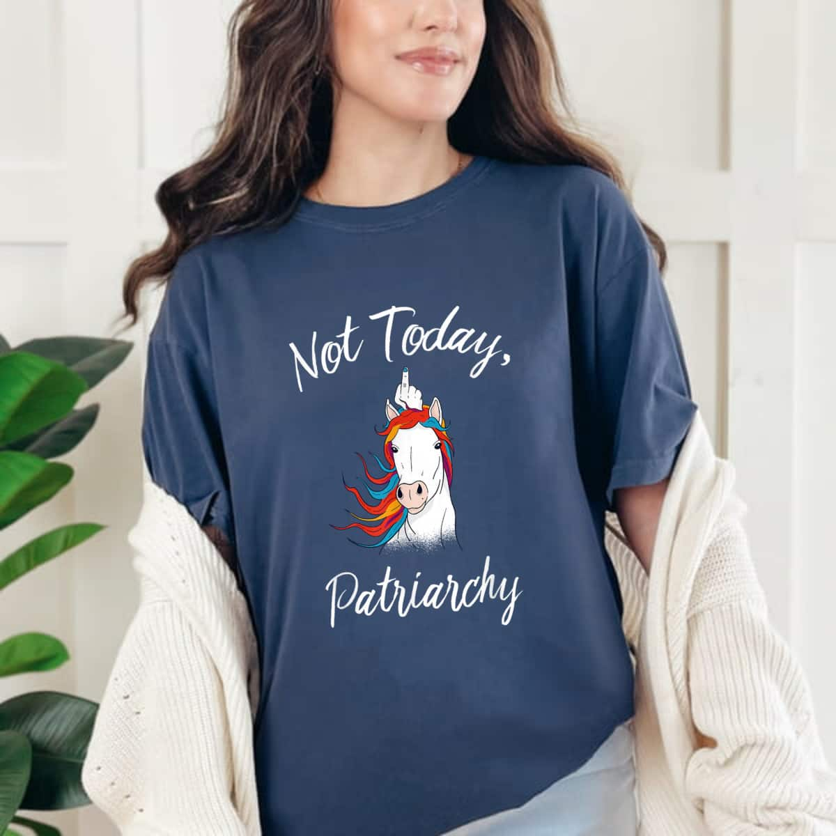 Feminist Unicorn Anti Patriarchy Unicorn Gift T-Shirt