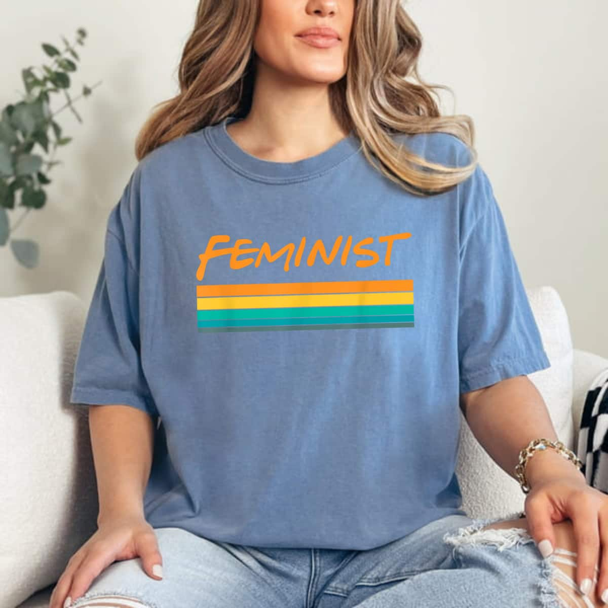 Feminist 60s 70s Style For Feminist Empowered Female T-Shirt