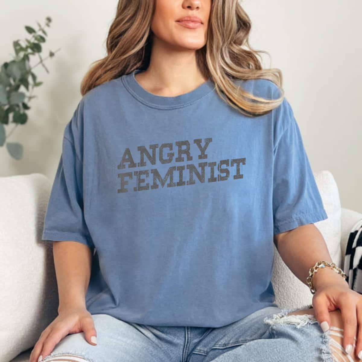 Feminist Funny Gift - Angry Feminist T-Shirt