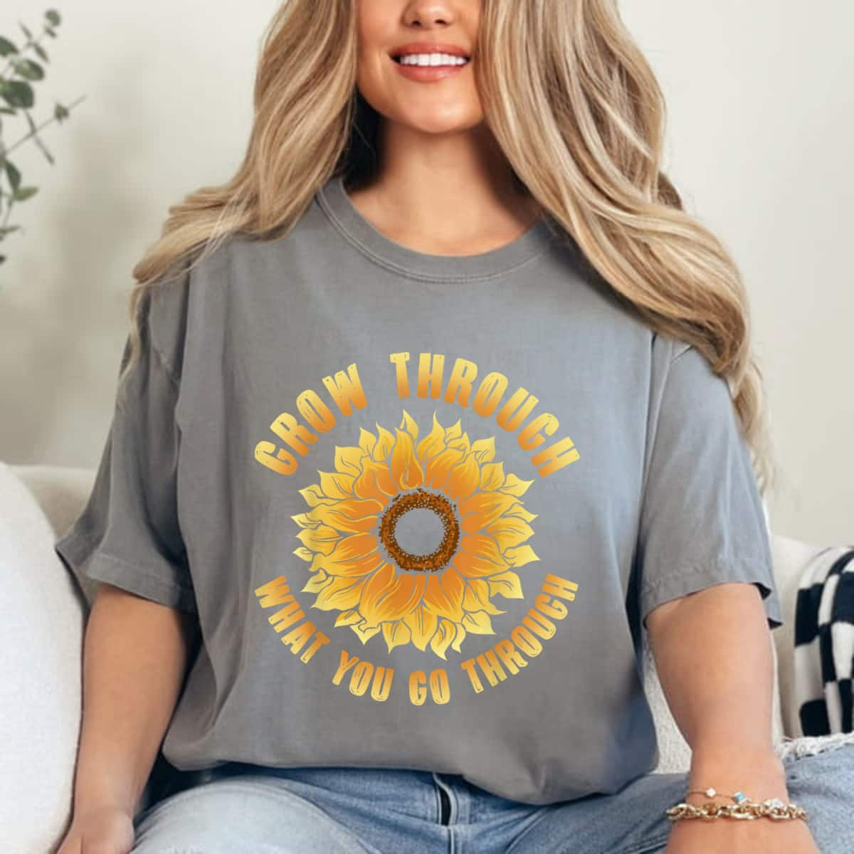 Grow Through What You Go Through Feminism Feminist T-Shirt