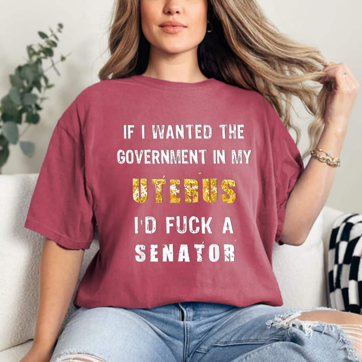 Government In My Uterus Her Choice Rights Feminism T-Shirt