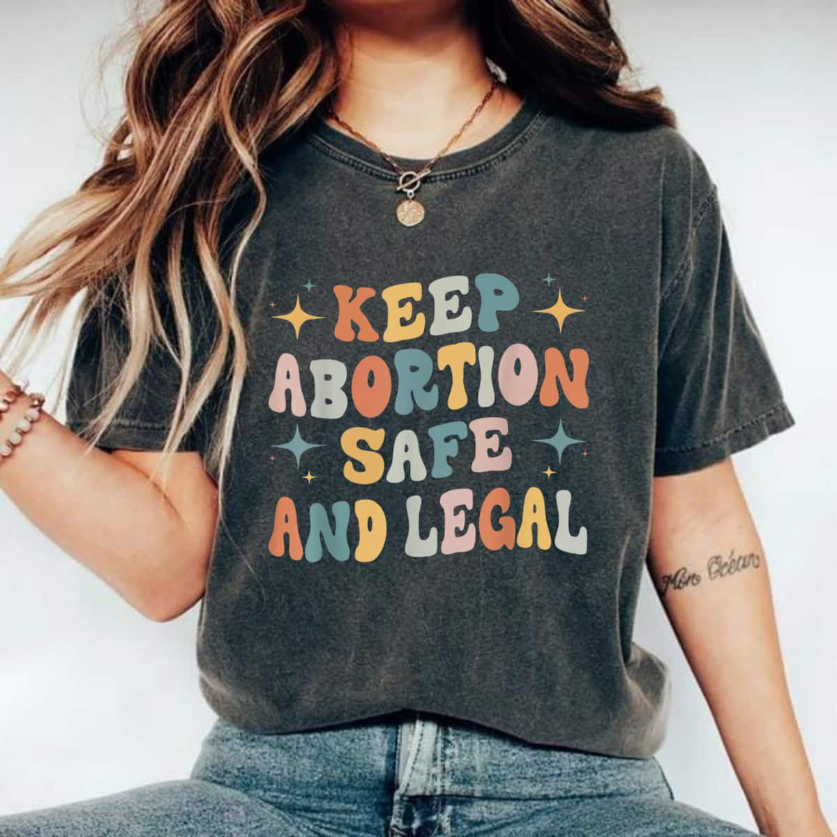 Keep Abortion Safe And Legal My Uterus My Choice Feminist T-Shirt