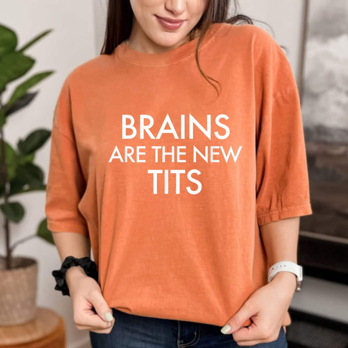 Brains Are The New Tits Feminism T-Shirt