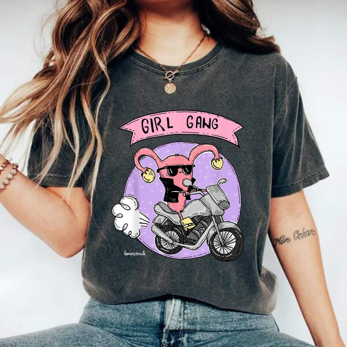 Girl Gang Uterus Feminist T-Shirt