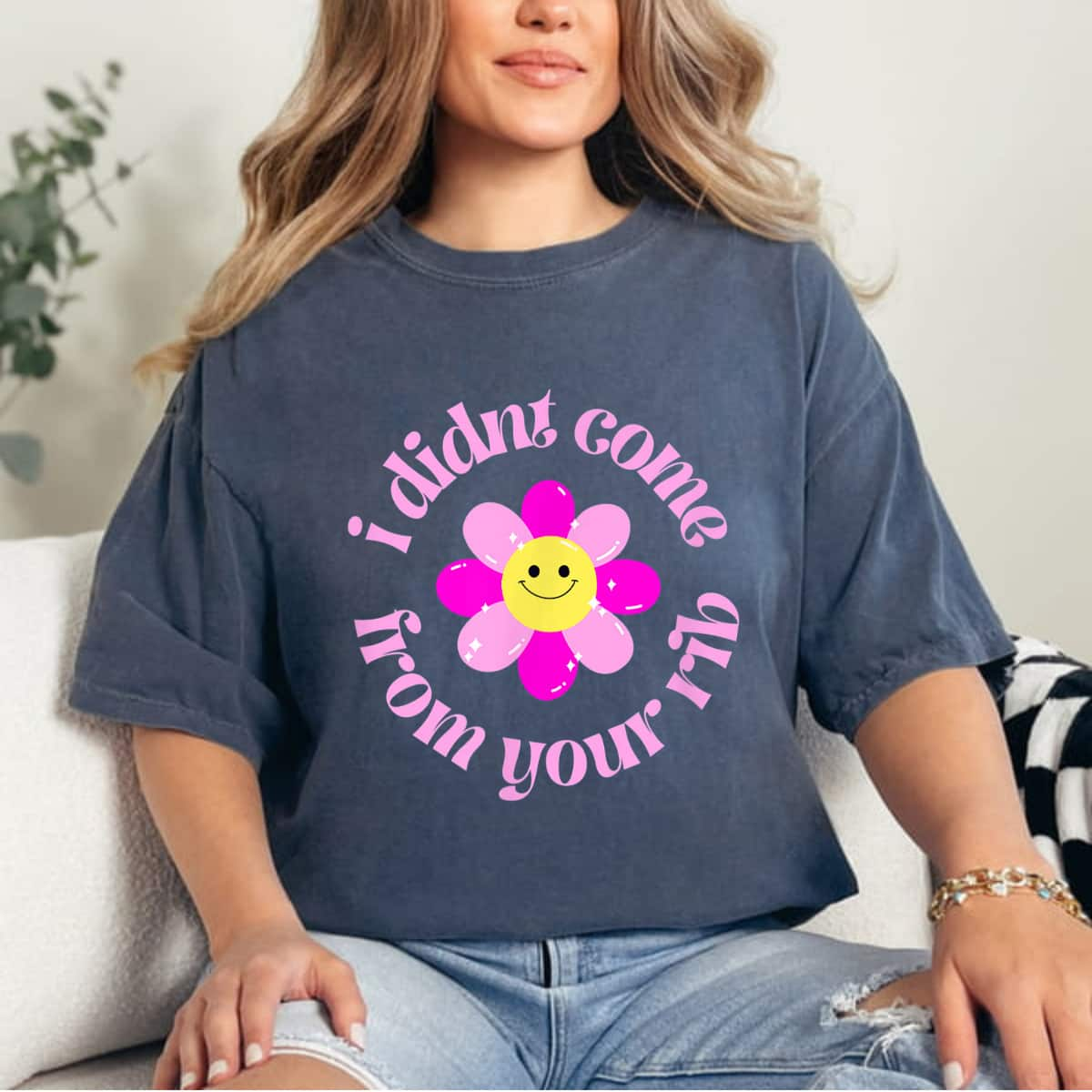 I Didn't Come From Your Rib Y2K Aesthetic Feminist T-Shirt