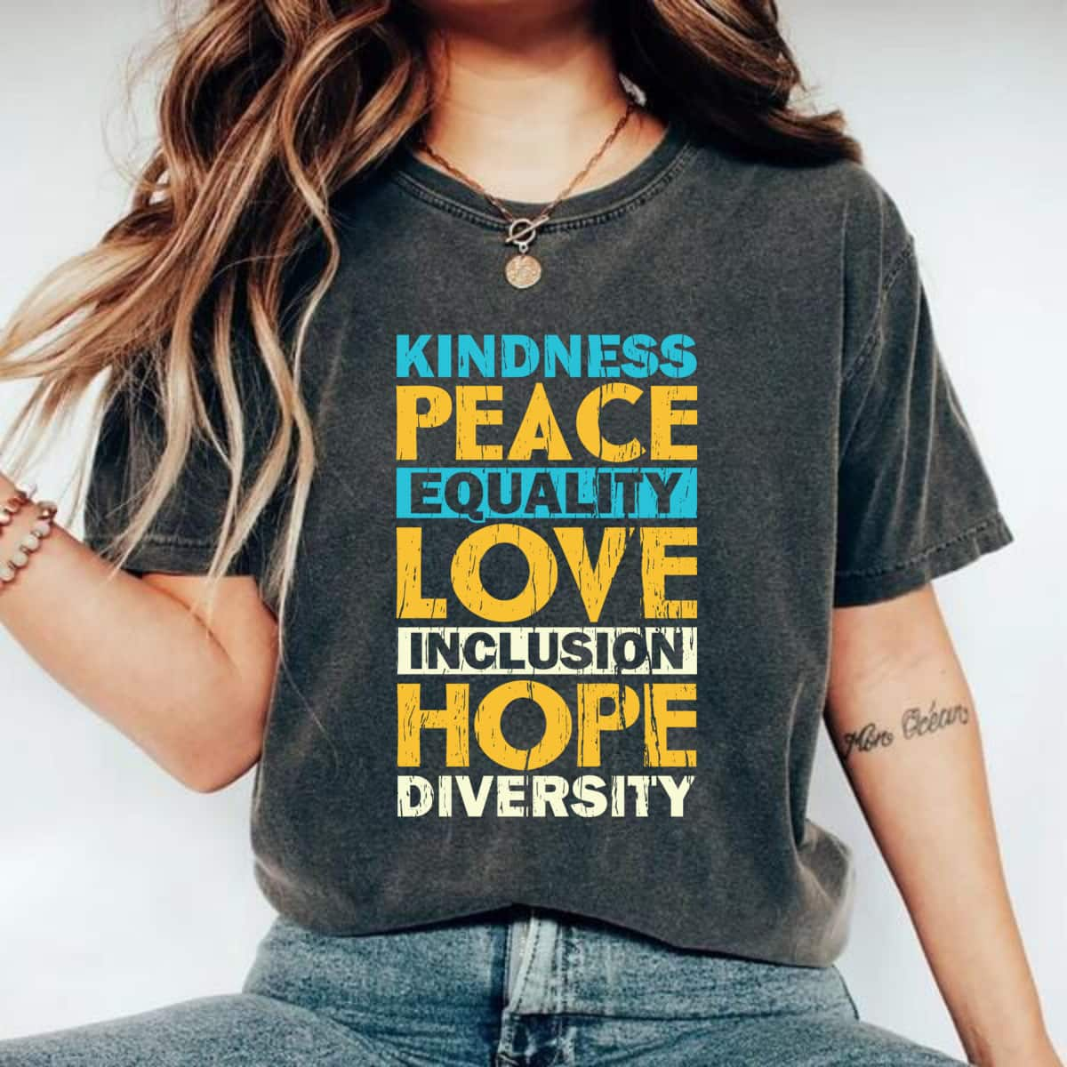 Kindness Peace Equality Love Human Rights Day T-Shirt