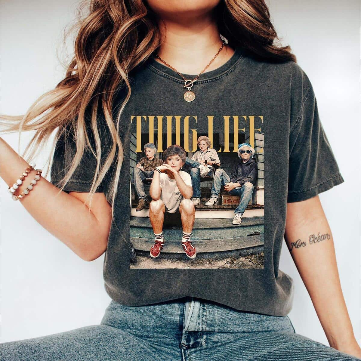 Thug Life T-Shirt Funny Feminism Gift