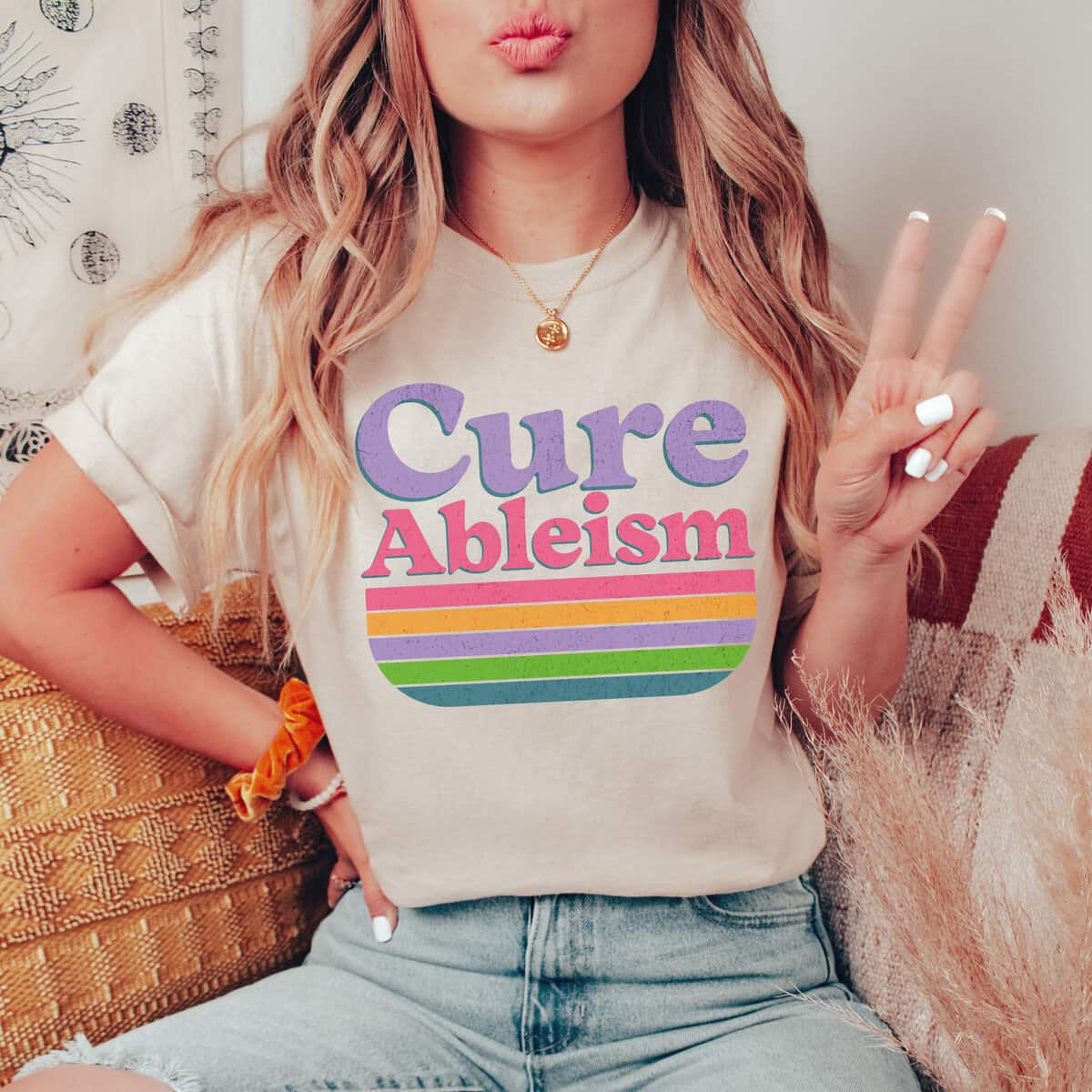 Cure Ableism T-Shirt Feminism Gift