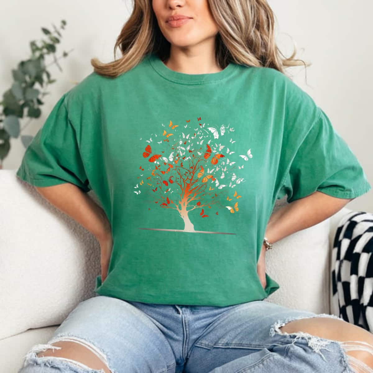 Butterfly Tree Funny Butterfly T-Shirt