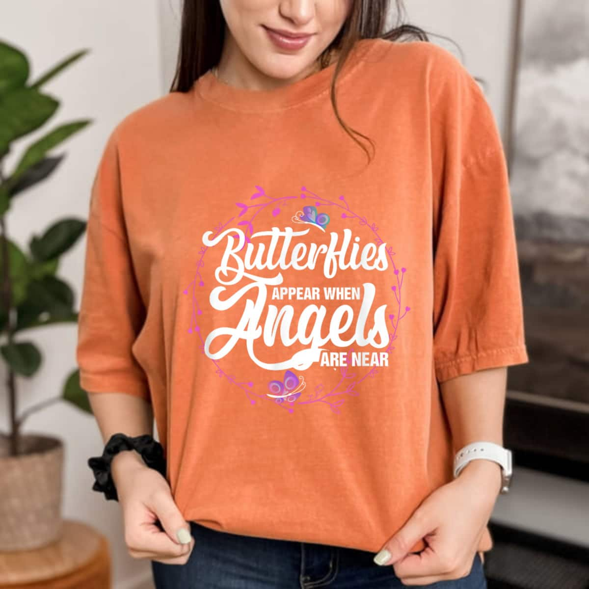 Butterflies Appear When Angels Are Near T-Shirt