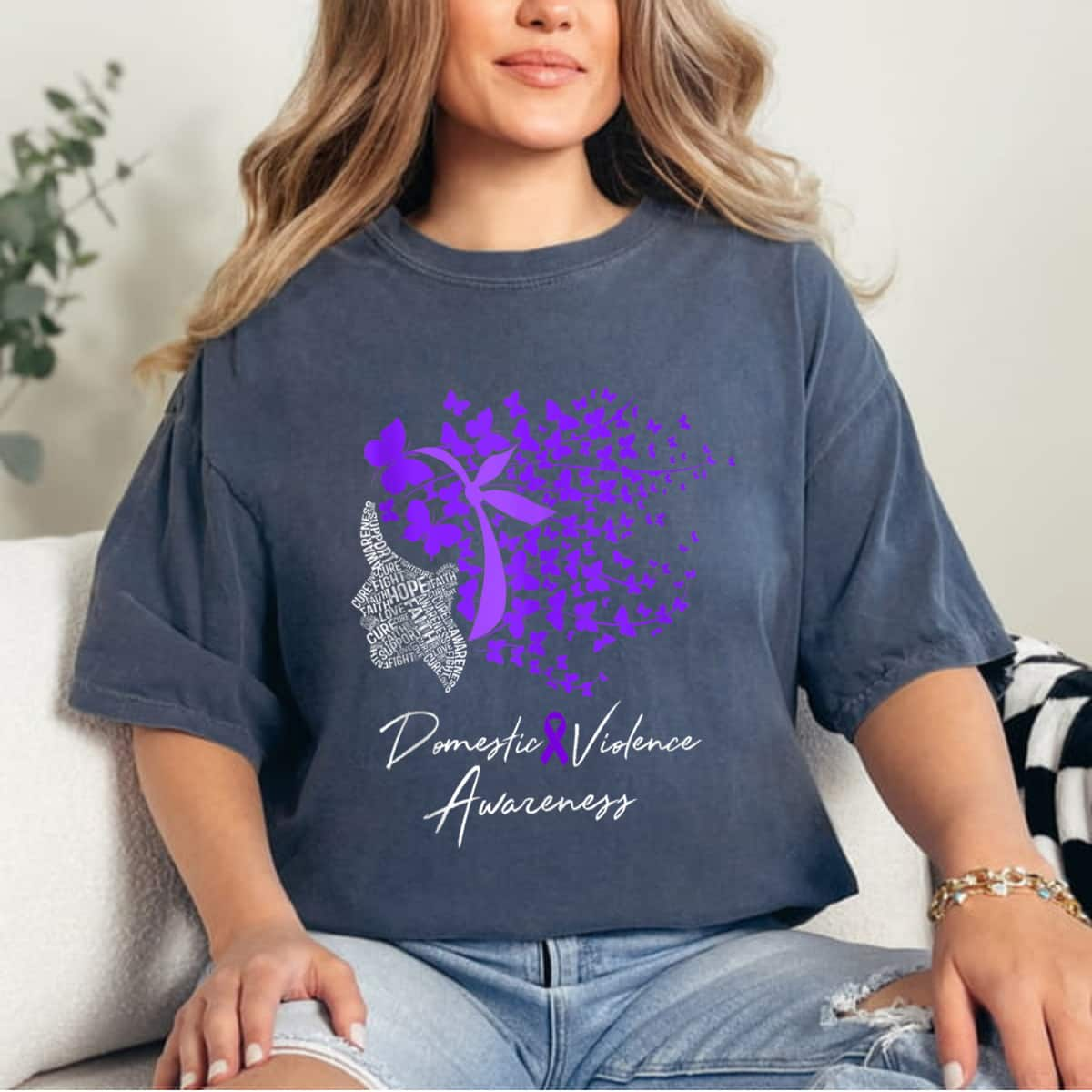 Domestic Violence Awareness Butterflies T-Shirt