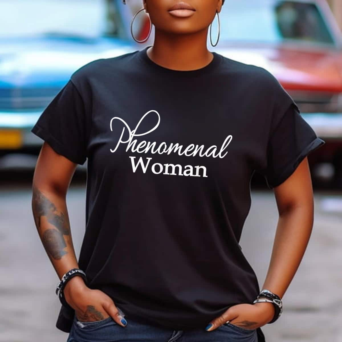 Phenomenal Woman Empowered Feminist T-Shirt