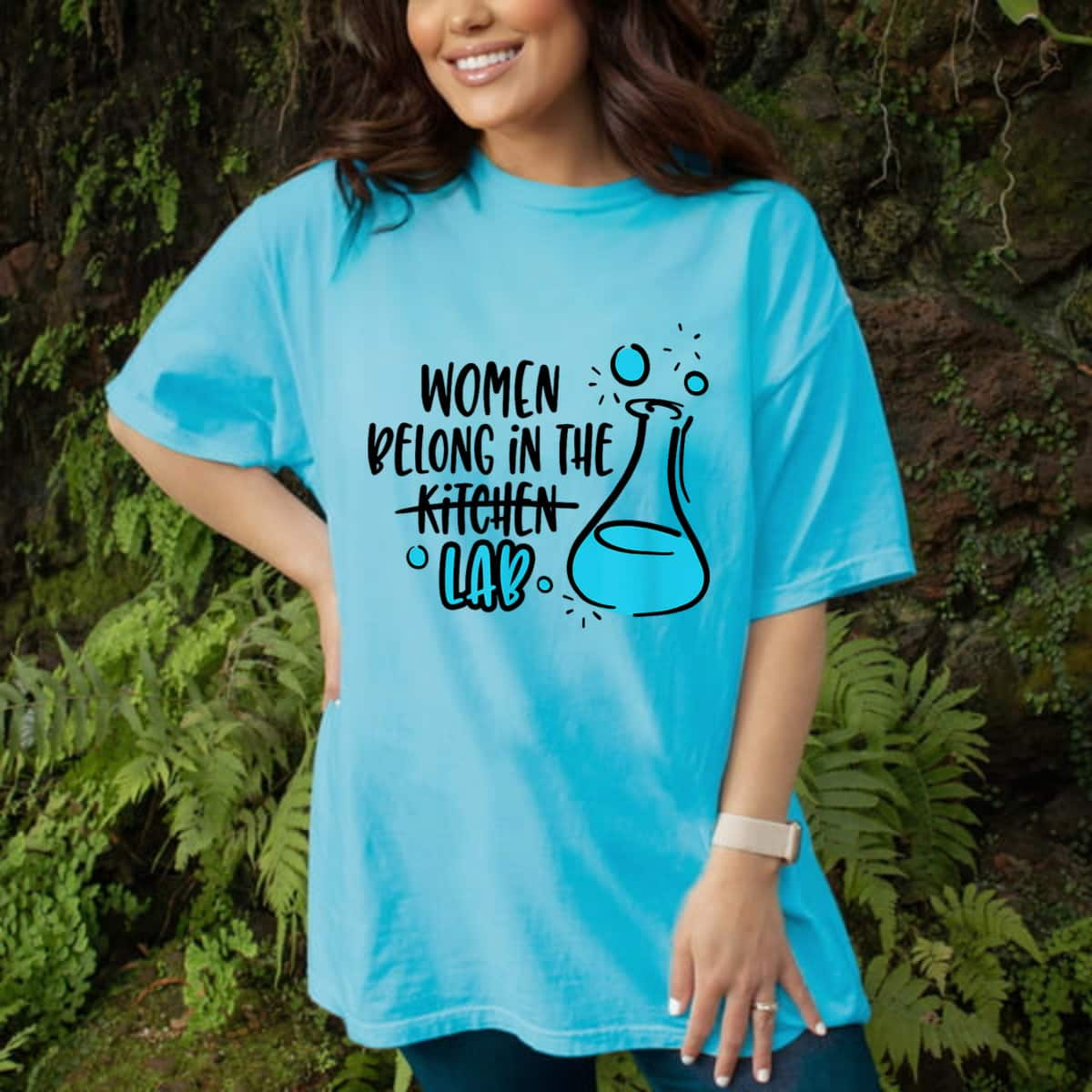 Women Is Belong The Lab Empower T-Shirt