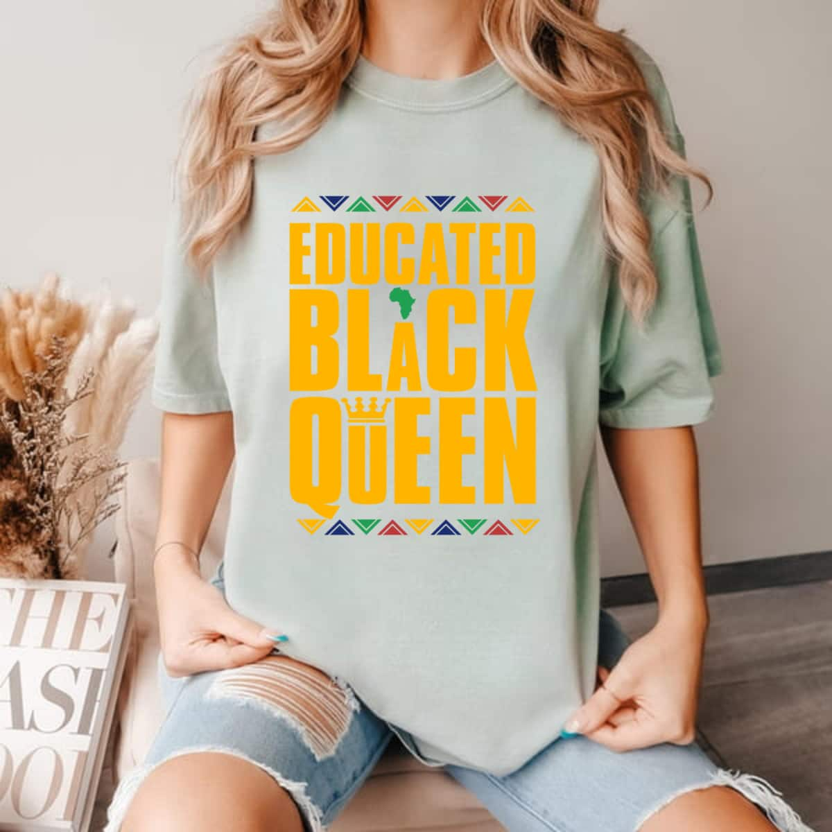 Educated Black Queen Empowered T-Shirt