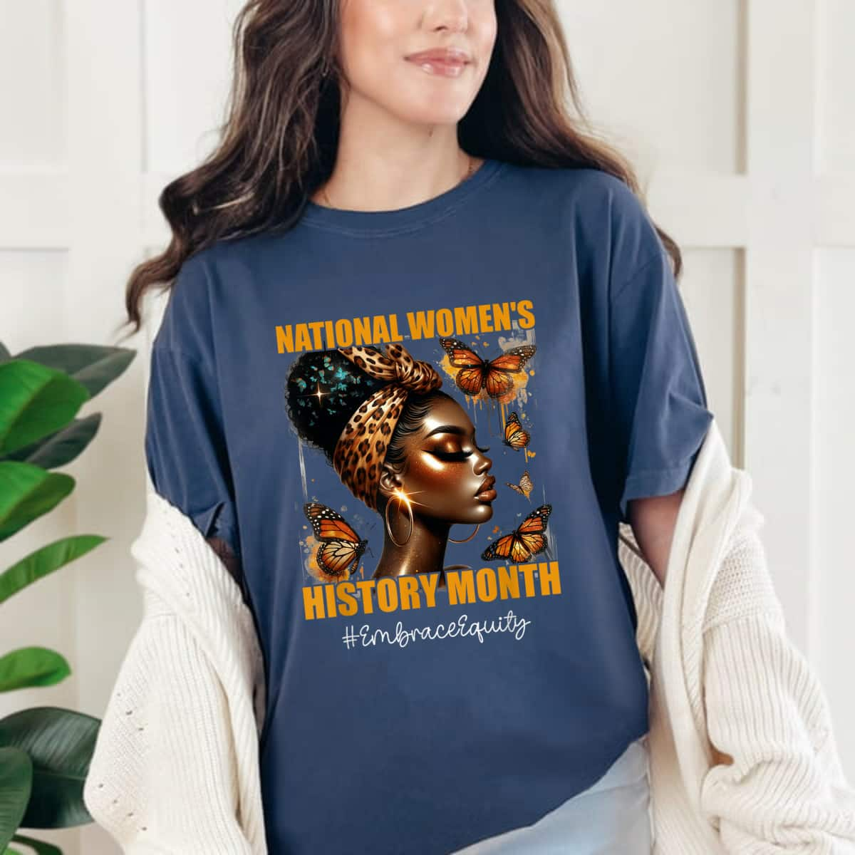 Feminist National History Month Empowered Embrace Equity T-Shirt