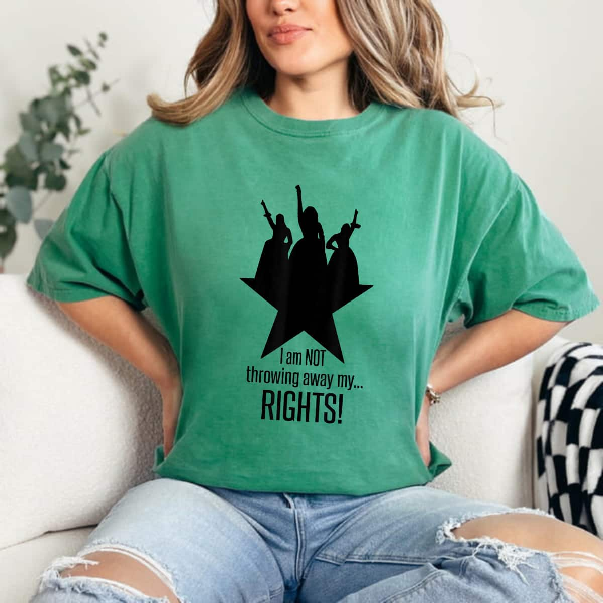 I Am Not Throwing Away My Rights Power Empowered Women T-Shirt