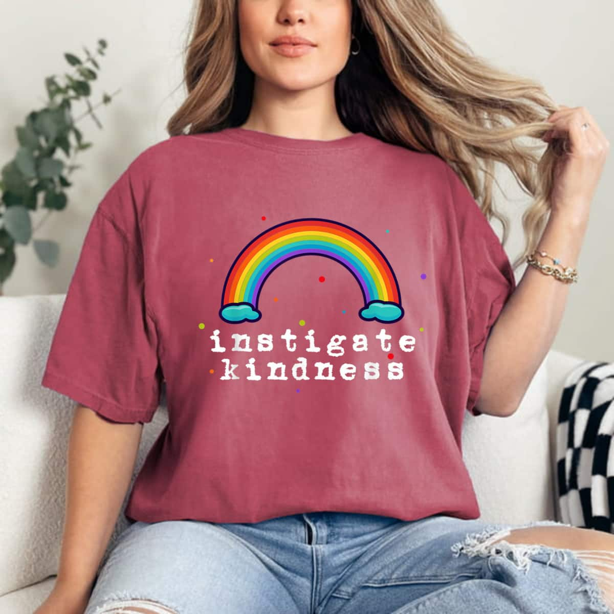 Instigate Kindness Rainbow Be Kind T-Shirt