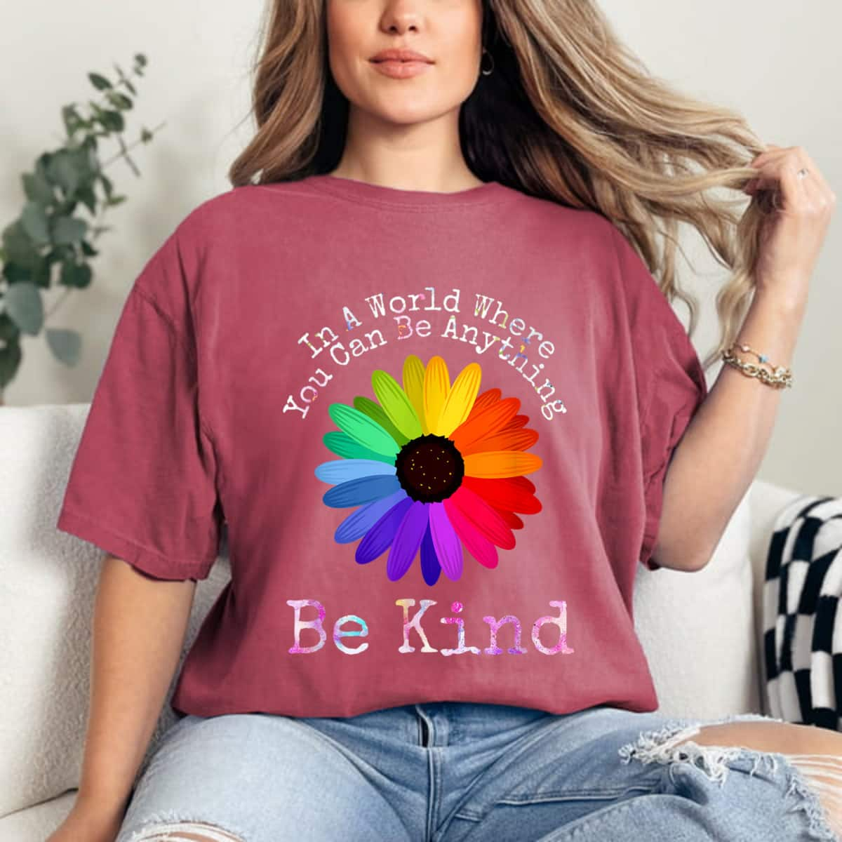 Daisy Colorful Be Kind T-Shirt