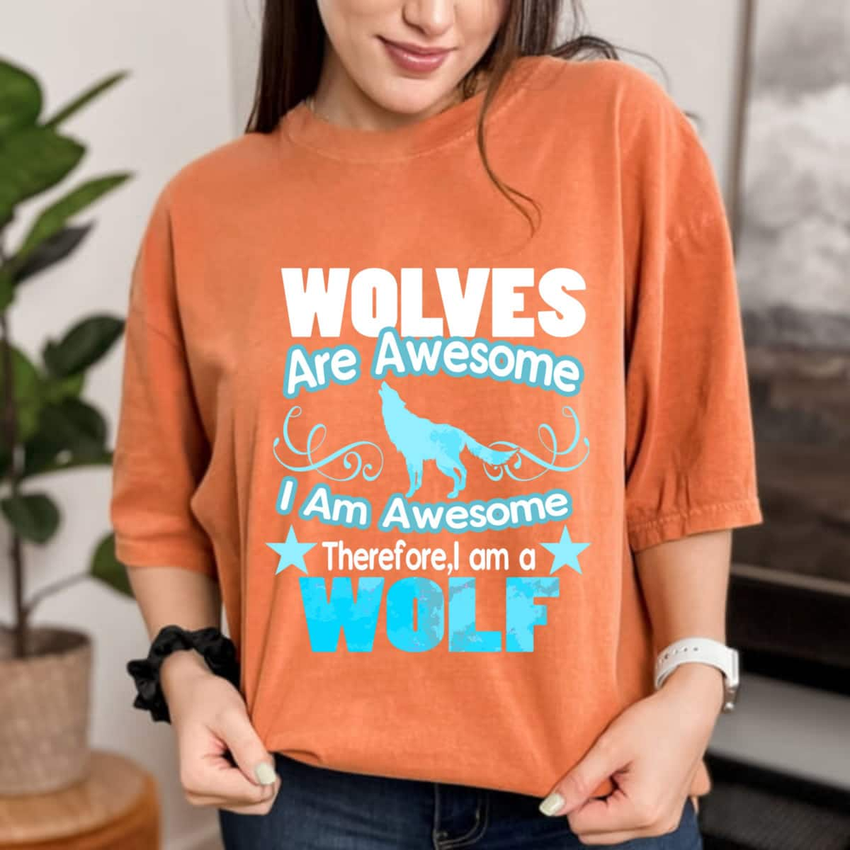 Be Brave Wolves Are Awesome T-Shirt