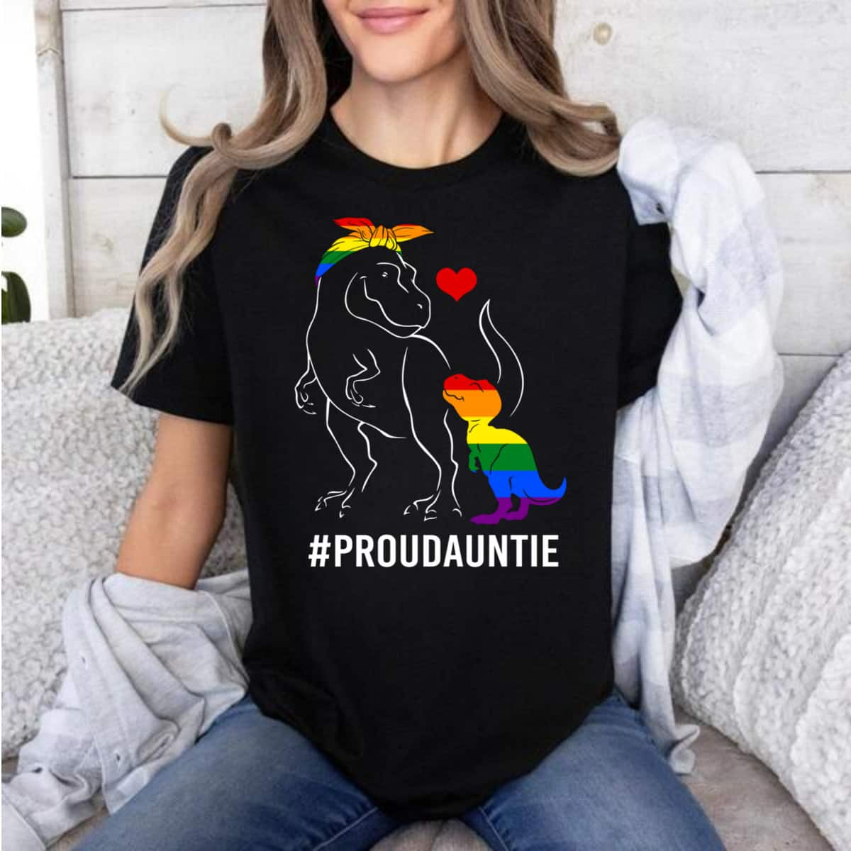 Be Brave Proudauntie LGBT T-Shirt