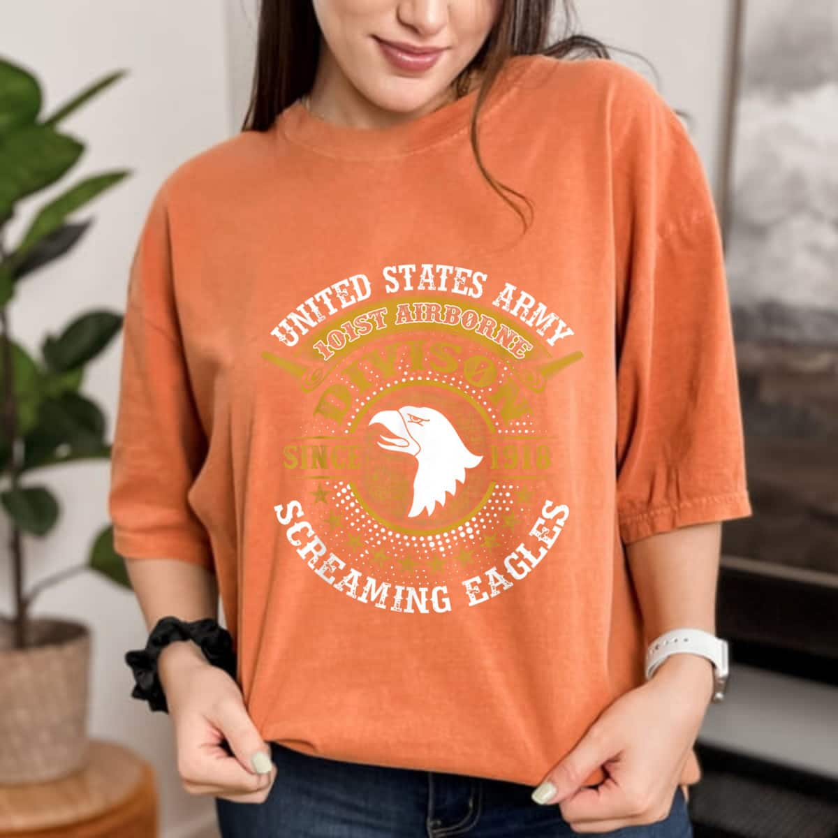 United States Army Since 1918 Screaming Eagles Be Brave T-Shirt