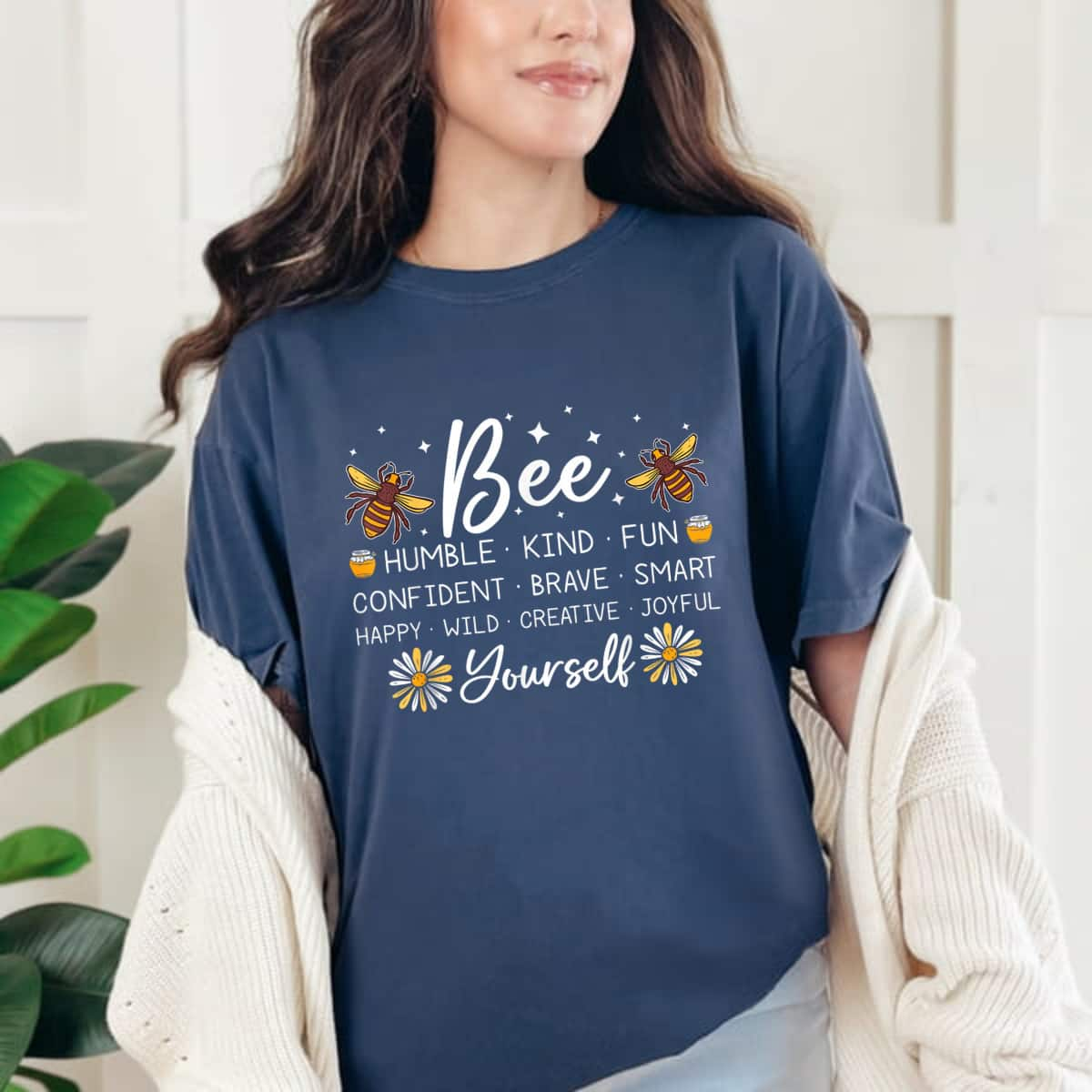 Be Brave Humble Kind Fun Confident Bee Yourself T-Shirt